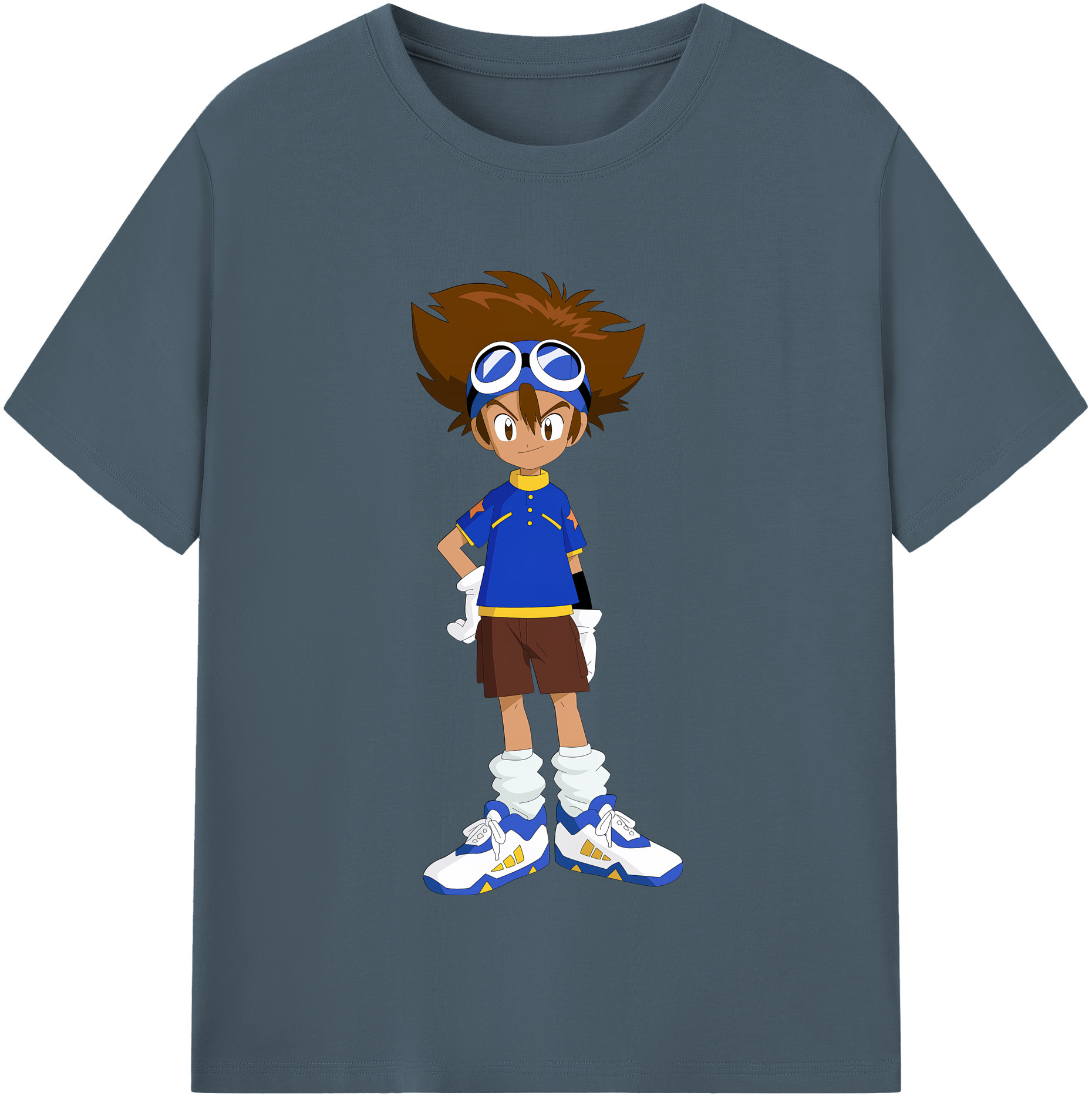 （画像用） Digimon デジタルモンスター/デジモン 綿100％半袖Tシャツ（フロントプリント）